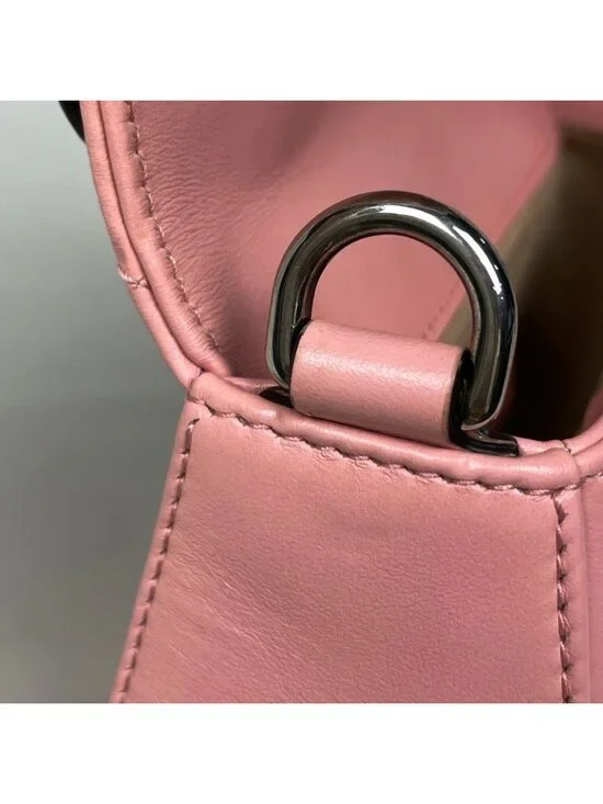 Gucci GG Marmont 2-Way Chain Shoulder Bag Double Leather Pink - Picture 8 of 9